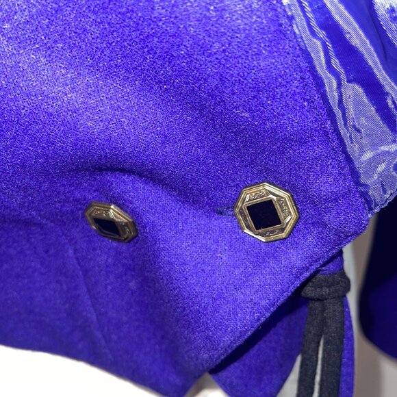 Cava Roma Vintage Womens Jacket Size Medium Purple Cropped Lined Casual - Picture 7 of 13